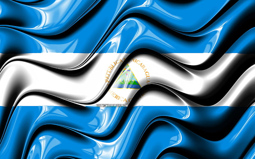Nicaraguan flag, , North America, national symbols, Flag of Nicaragua ...
