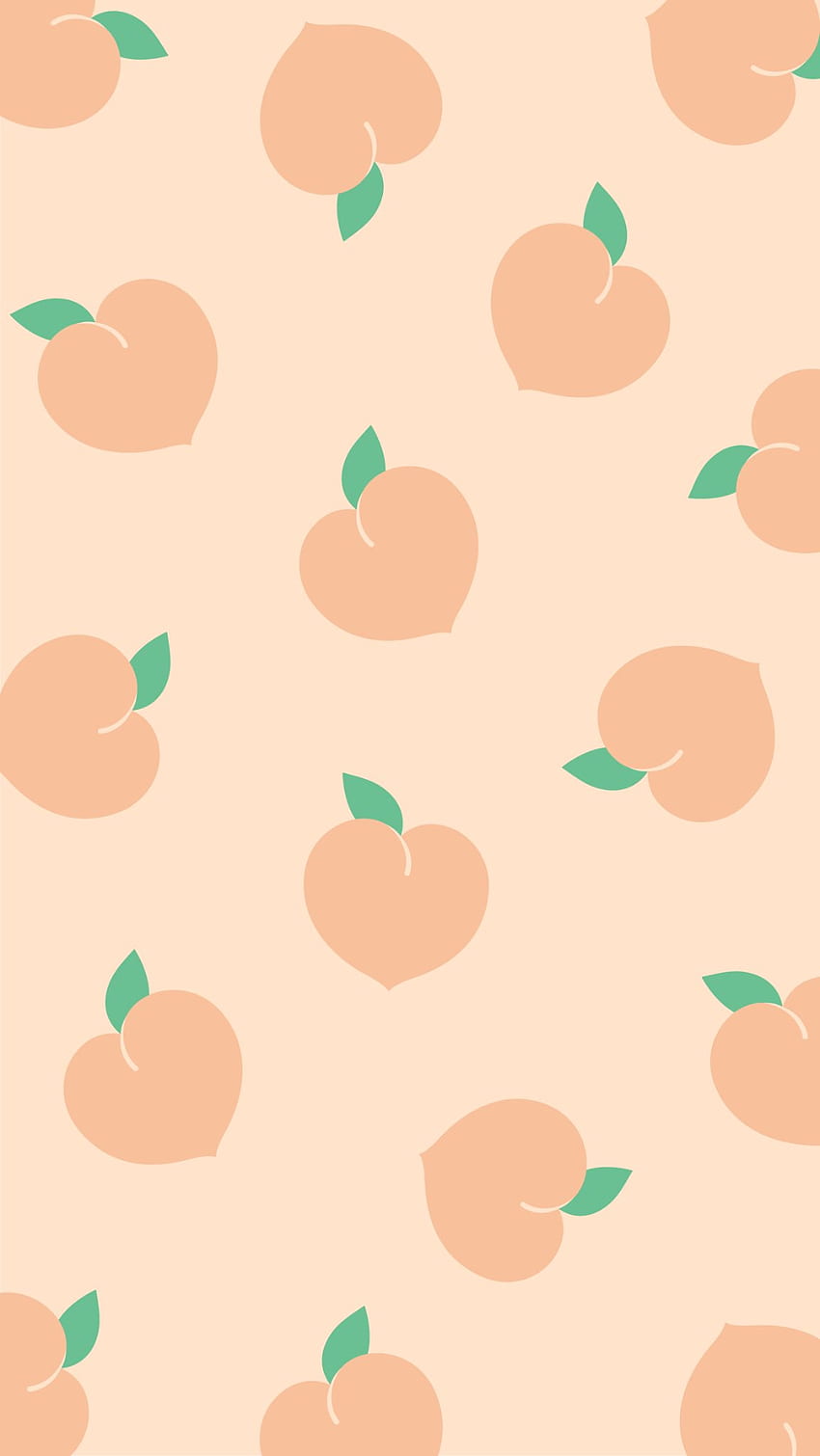Peach background cute desktop wallpaper Royalty Free Vector