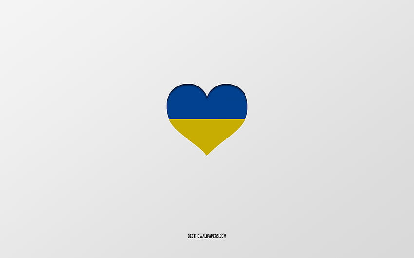 Ucraina, amore, ucraino, bandiera, Regno Unito, cuore Sfondo HD