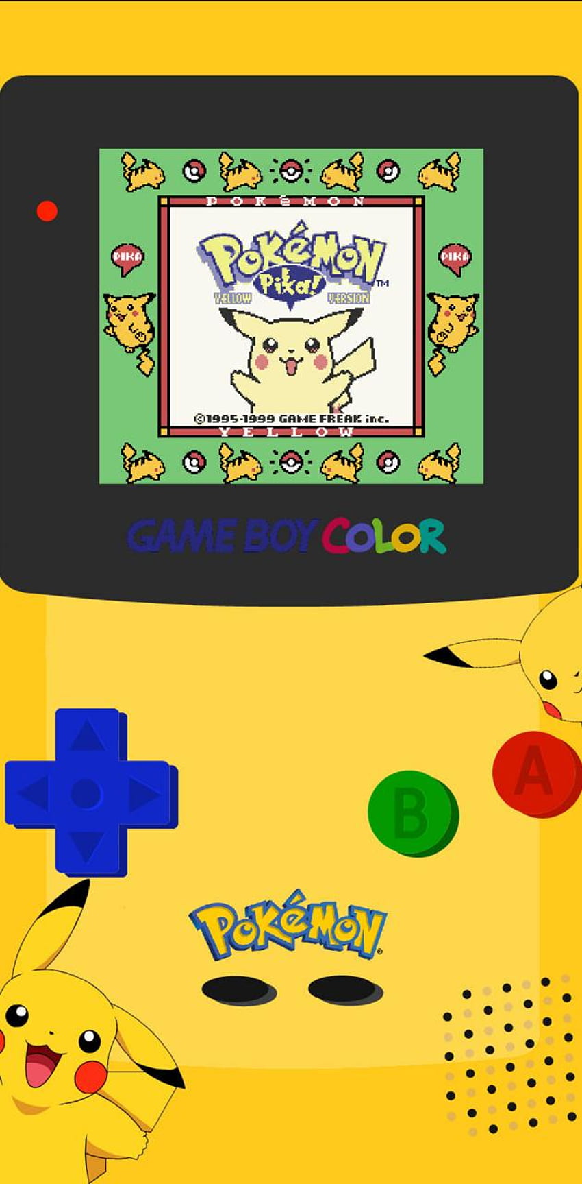 Pikachu Gameboy เกมบอยโปเกมอน วอลล์เปเปอร์โทรศัพท์ HD