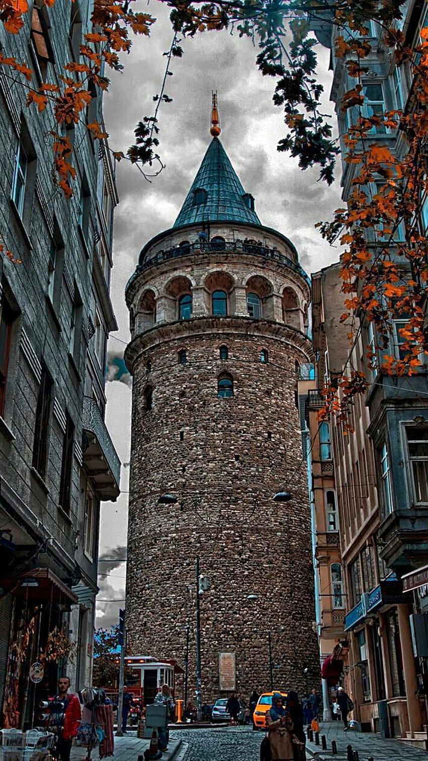 A fantastic shot of Galata Tower which would be a great HD phone wallpaper