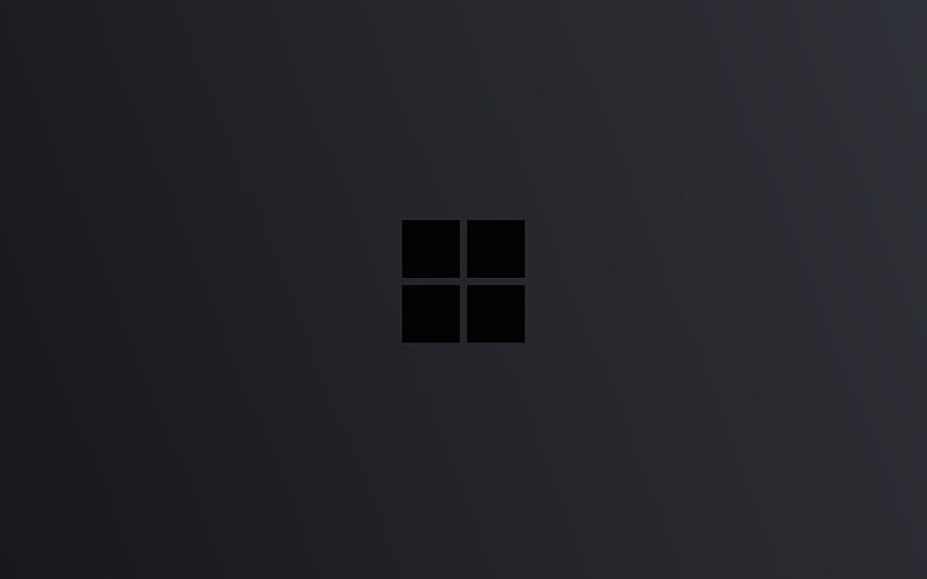 Windows 10 Logo Minimal Dark Macbook Pro Retina , Minimalist , , and Background, 2880 X 1800 Black Fond d'écran HD