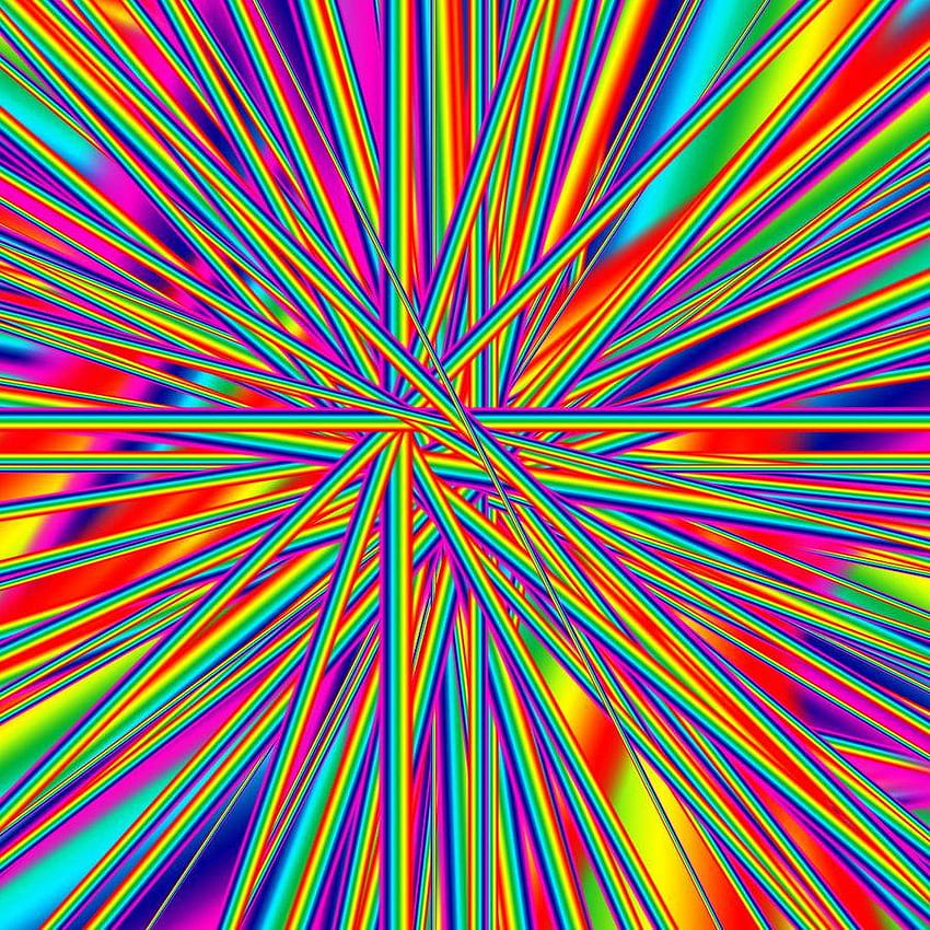 Neon Rainbow Background Designs, Rainbow Neon Aesthetic HD phone wallpaper