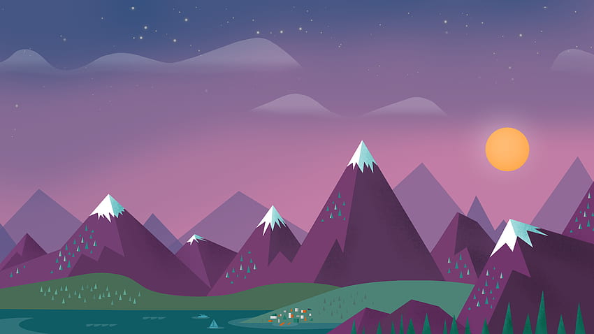 Google Now Chrome, Cool, Cool - Simple Landscape Background - -, Minimalist Chrome HD wallpaper