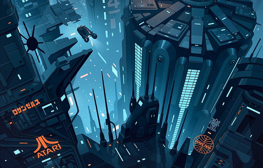 Auto, The city, Machine, Fantasy, Art, Art, Fiction, Sci, Blade Runner Art HD wallpaper