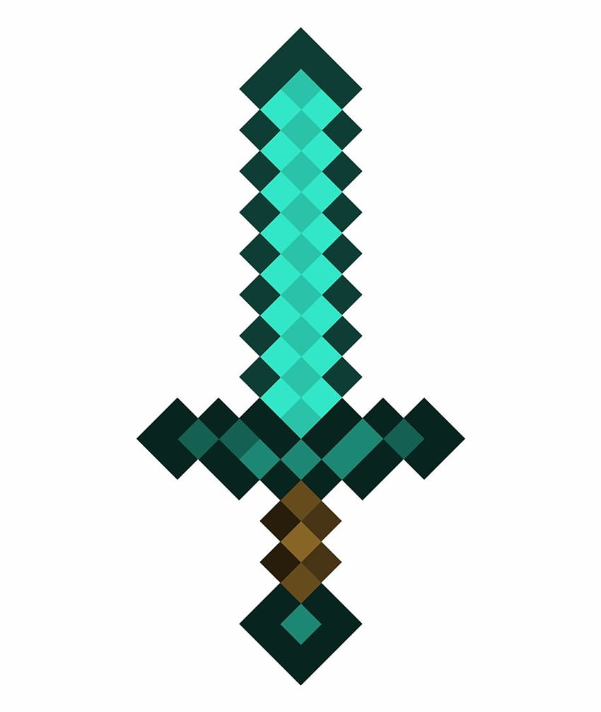 Diamond Sword - Minecraft Sword. Transparent PNG HD phone wallpaper
