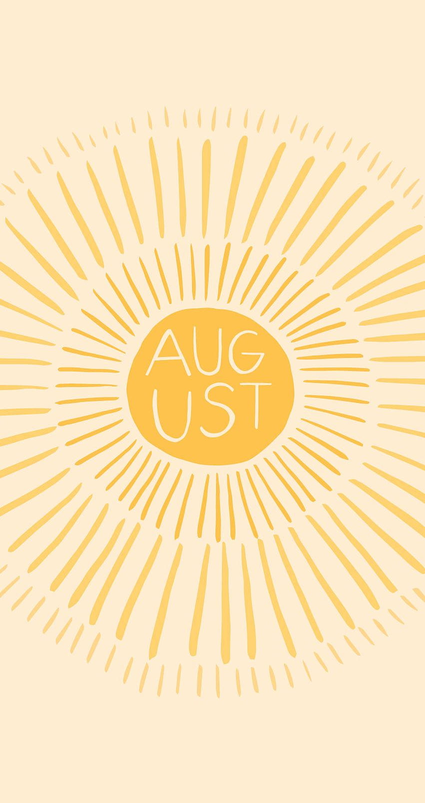 August, minimalist, art, boho, minimalist art, summer, HD phone wallpaper |  Peakpx