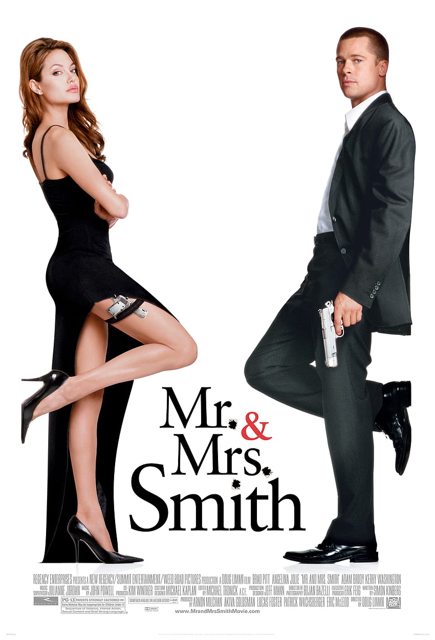 M. et Mme Smith (2005) Fond d'écran de téléphone HD