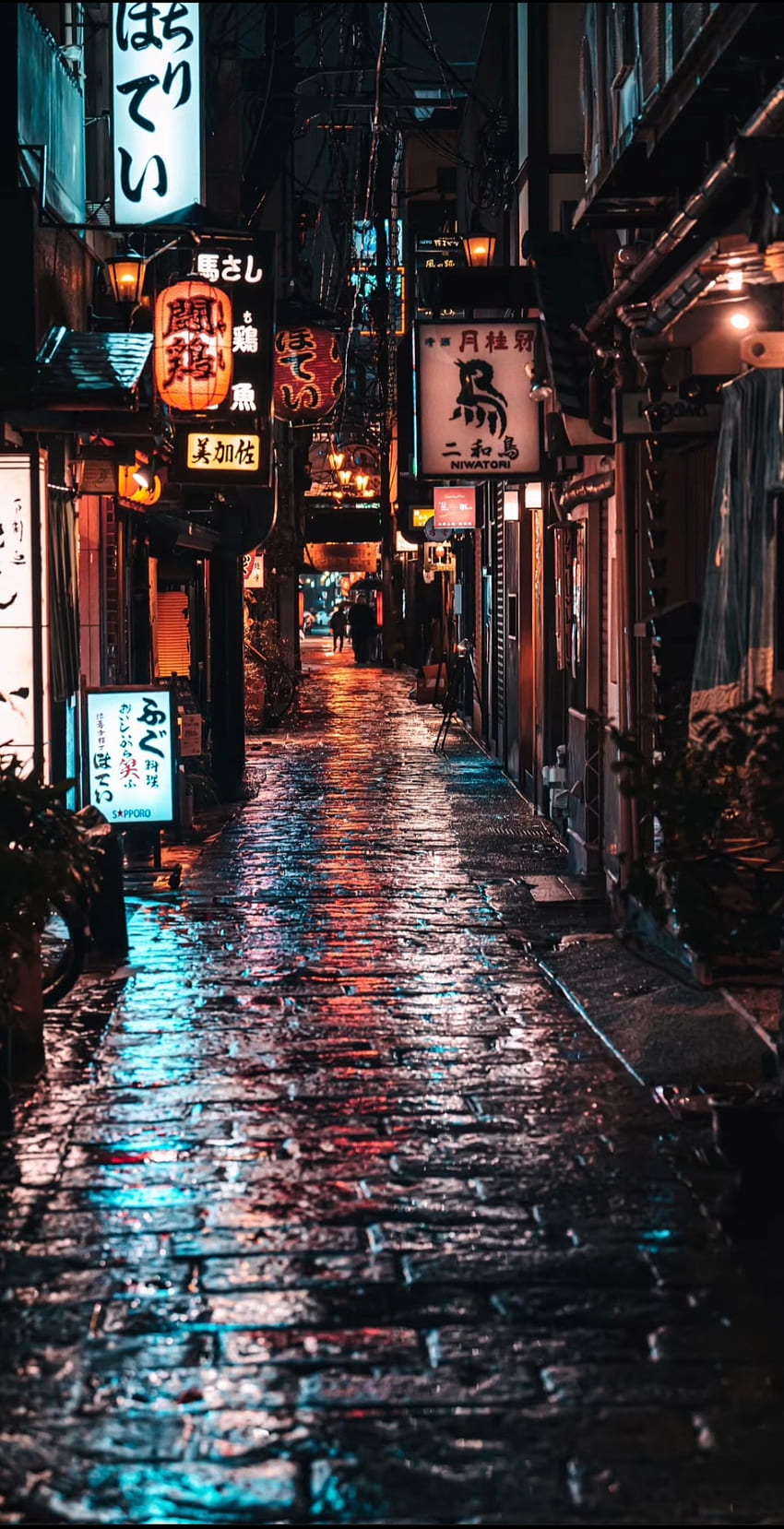 The City Streets At Night In A Japanese City Background Aesthetic Street  Pictures Background Image And Wallpaper for Free Download
