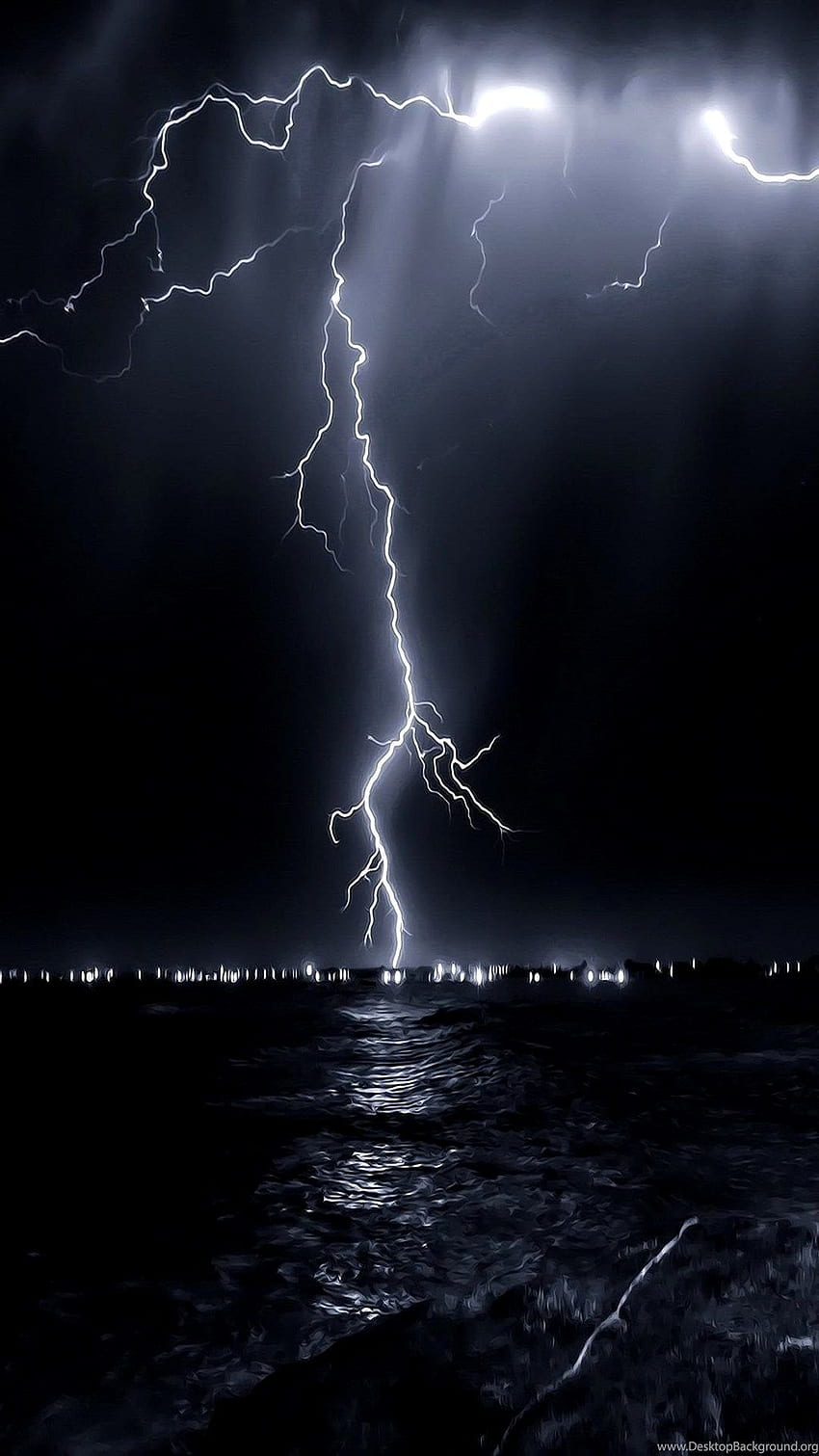 Cool Lightning, Lightning Bolt iPhone HD telefon duvar kağıdı
