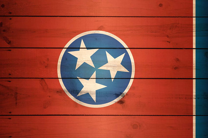 Flag of Tennessee - Wood Texture - it for HD wallpaper