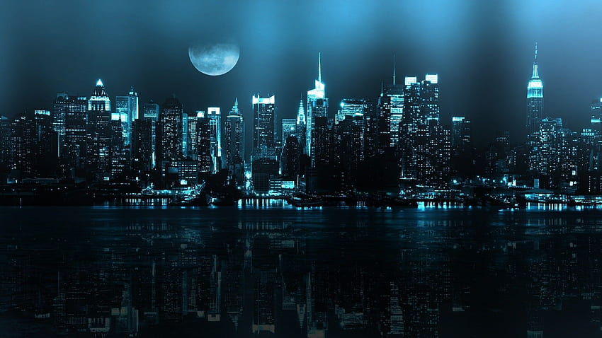 Stadt bei Nacht, 1920 x 1080 Nachtstadt HD-Hintergrundbild