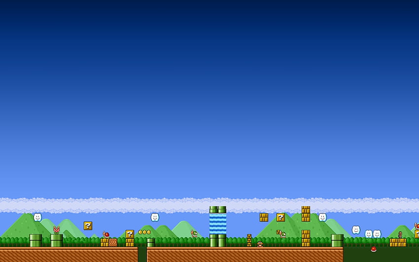 Super Mario Bros Hintergrund mit hoher Auflösung, Super Mario Bros X HD-Hintergrundbild