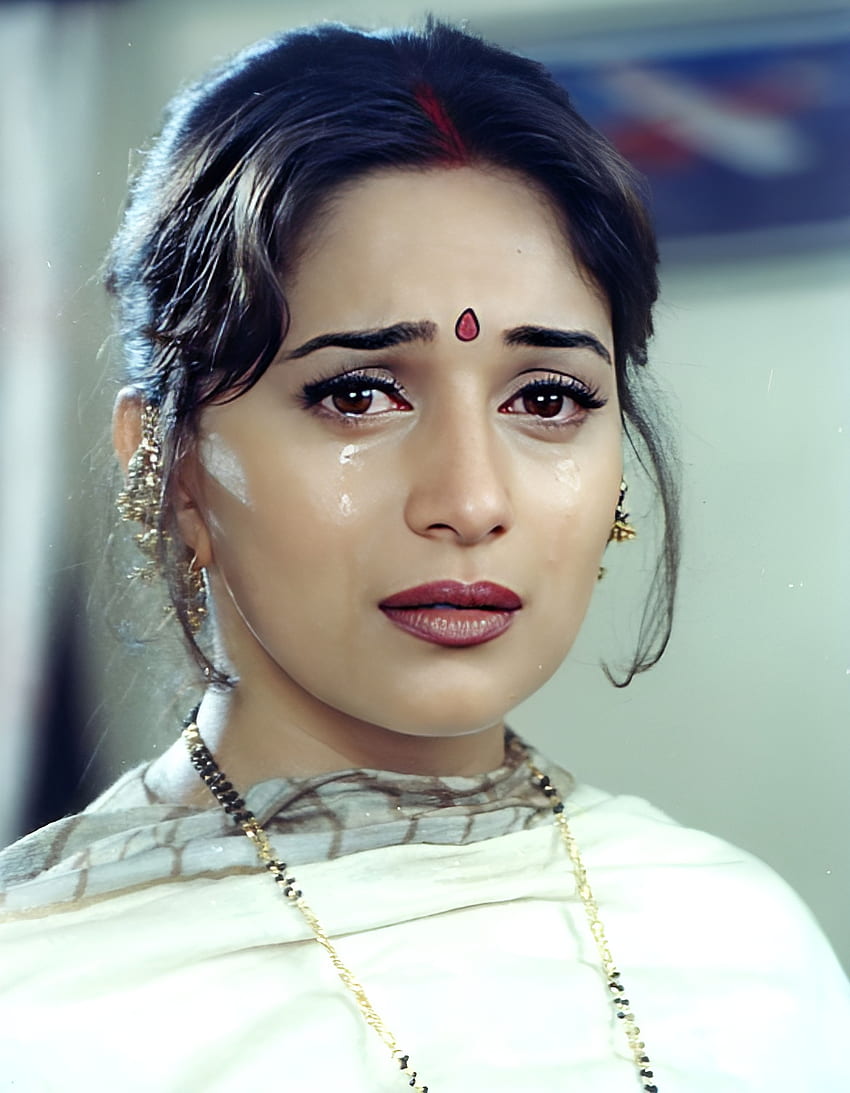 Madhuri Dixit, Vintage, Bollywood-Schauspielerin HD-Handy-Hintergrundbild
