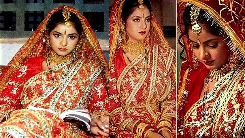 Wedding Of Divya Bharti & Sajid Nadiadwala, Divya Bharathi HD wallpaper