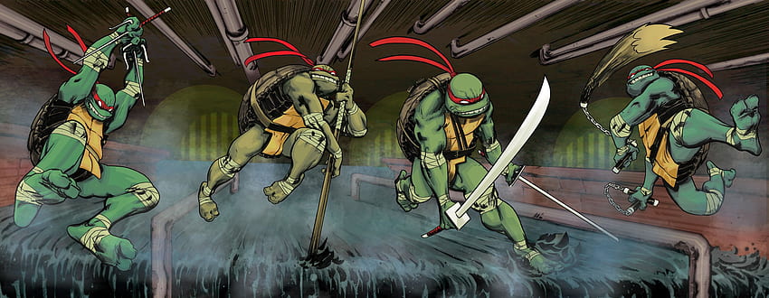 Teenage Mutant Ninja Turtles., Teenage Mutant Ninja Turtles-Comic HD-Hintergrundbild