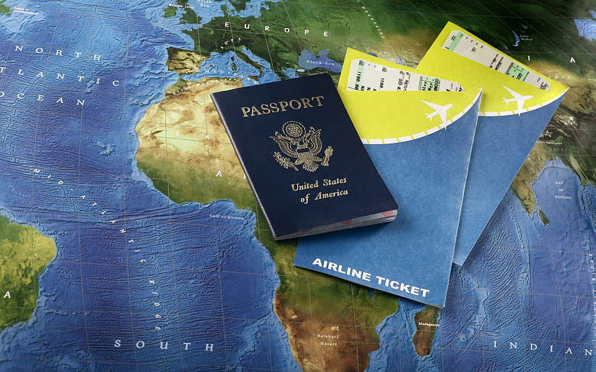 ビザ。 旅行ビザ、パスポート 高画質の壁紙