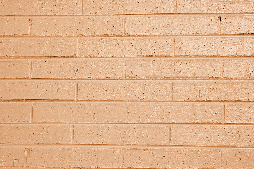 Light Orange or Peach Painted Brick Wall Texture ., Peach Color HD wallpaper