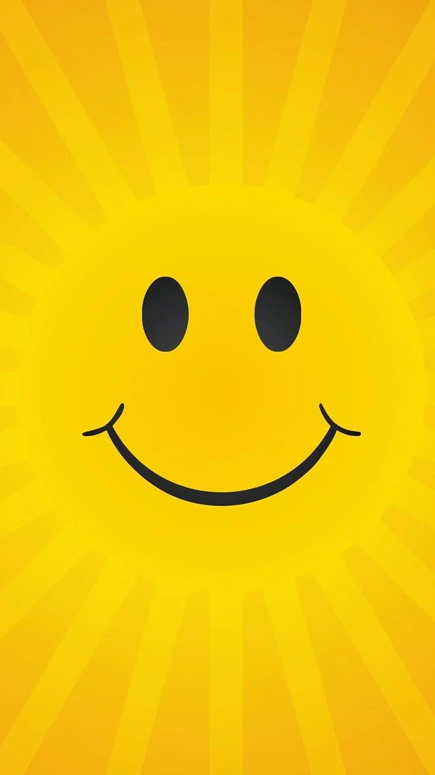 Emoji, gelber Hintergrund, Lächeln HD-Handy-Hintergrundbild