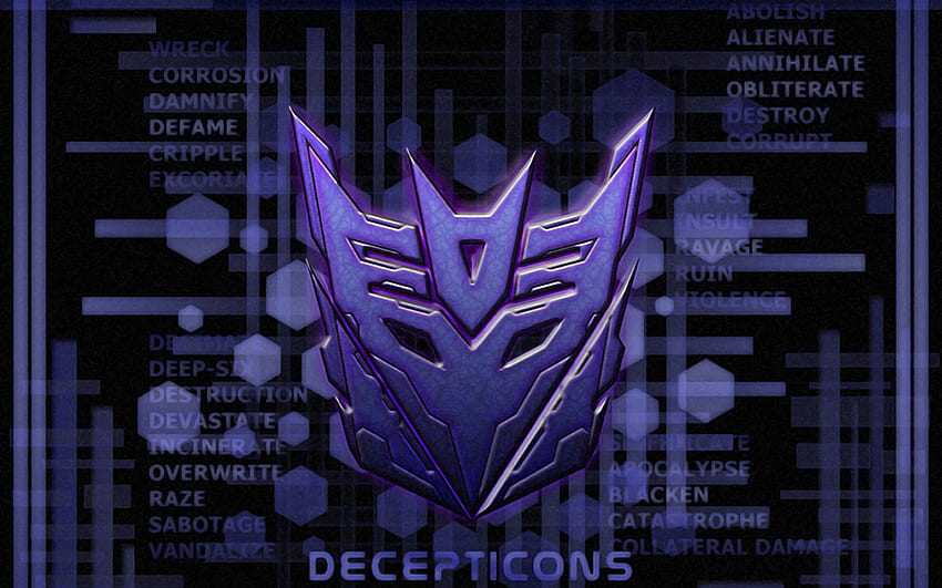 Decepticony. Autoboty vs. Decepticony, Transformator Decepticony Fala uderzeniowa i Decepticony, Symbol Autobota Tapeta HD
