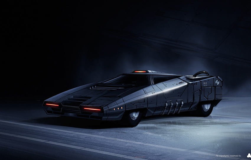 Future, Machine, Art, Fiction, Concept Art, Science Fiction, Cyberpunk, The Hunt, Transport & Vehicles, by Damian Bonczyk, Damian Bonczyk, The Hunt: Vehicle Concept Art for , section арт - fondo de pantalla