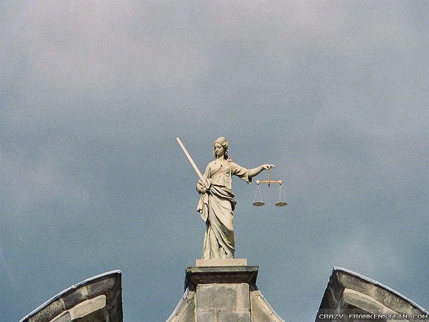 Lady Justice Statue, Greek Statue HD wallpaper