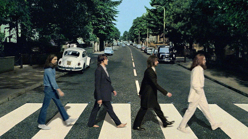 Abbey Road, The Simpsons Abbey Road HD wallpaper