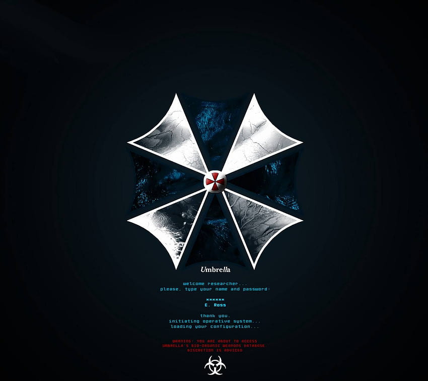 Umbrella Corporation, Umbrella Corporation-Anmeldung HD-Hintergrundbild