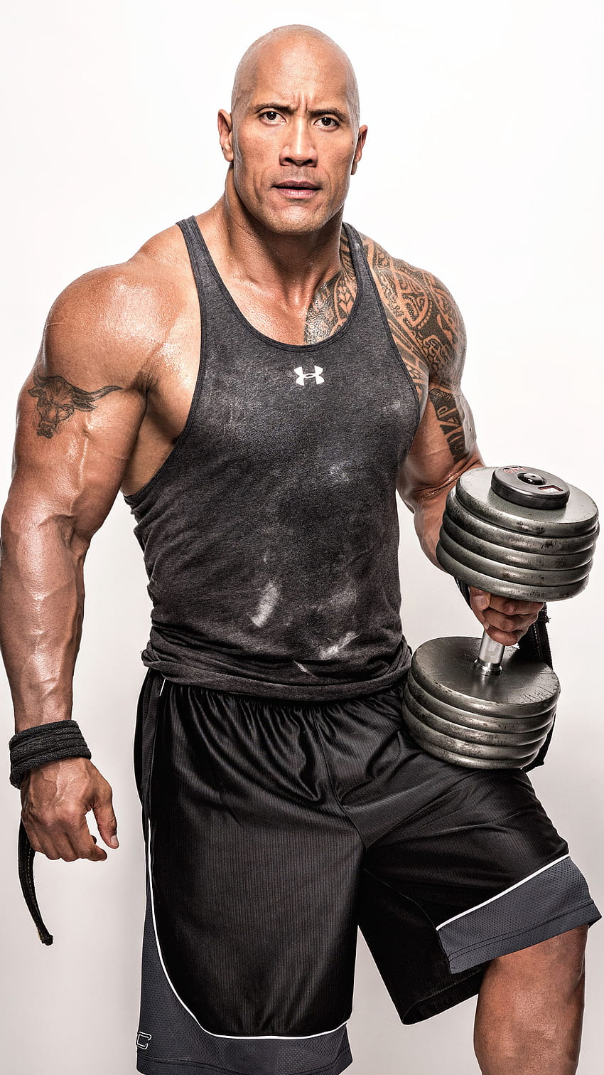 Dwayne Johnson, Rock, WWE-Champion, Hollywood-Schauspieler HD-Handy-Hintergrundbild