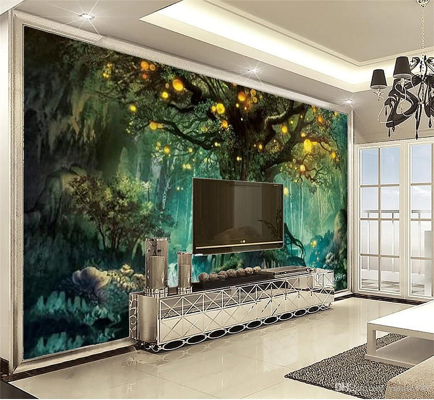 3D Wall Paper Dream Forest Mysterious Big Tree 3D Landscape HD wallpaper |  Pxfuel