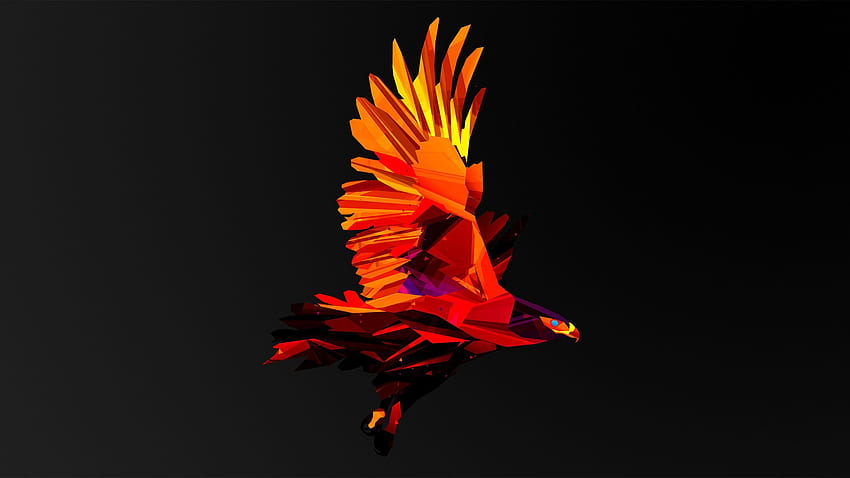 cool background. Eagle , Animated for mobile, Abstract art, Geometric Eagle HD wallpaper