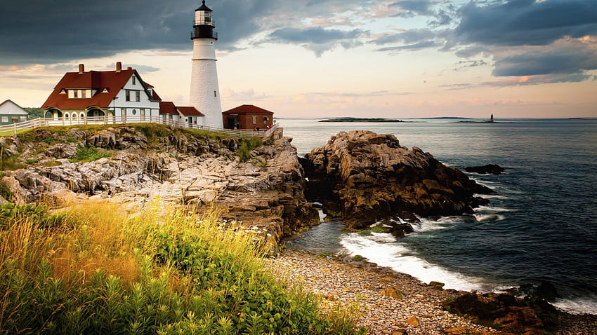 Portland Head Light, , , Cape Elizabeth HD wallpaper