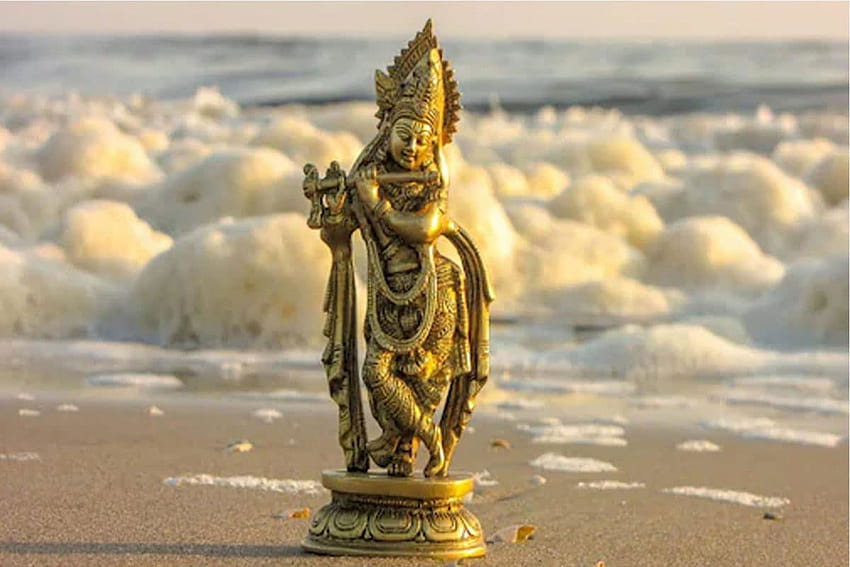 Джанмаштами 2021: Дата, Пуджа Видхи, Значение и всичко, което трябва да знаете, статуя на Кришна HD тапет