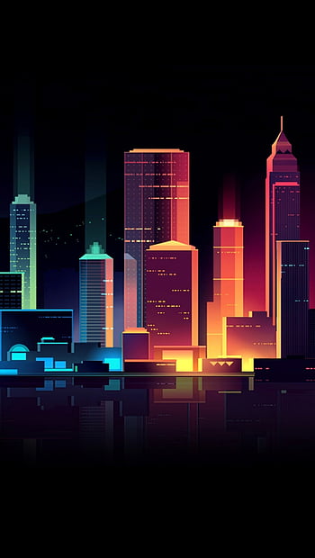 Night City Wallpaper Vertical