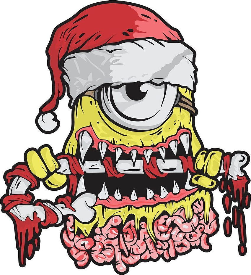 Santa Zombie Minion, най-добро качество на clipart.email. Зомби, Зомби изкуство, Миньони HD тапет за телефон