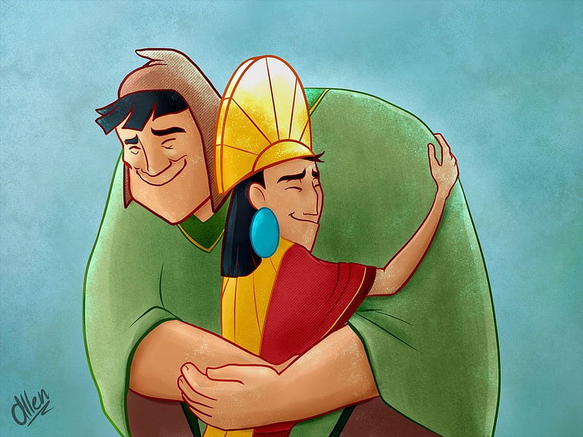 A friend like you. The emperor's new groove, Disney fan art, Emperors new groove, Kuzco from The Emperor's New Groove HD wallpaper