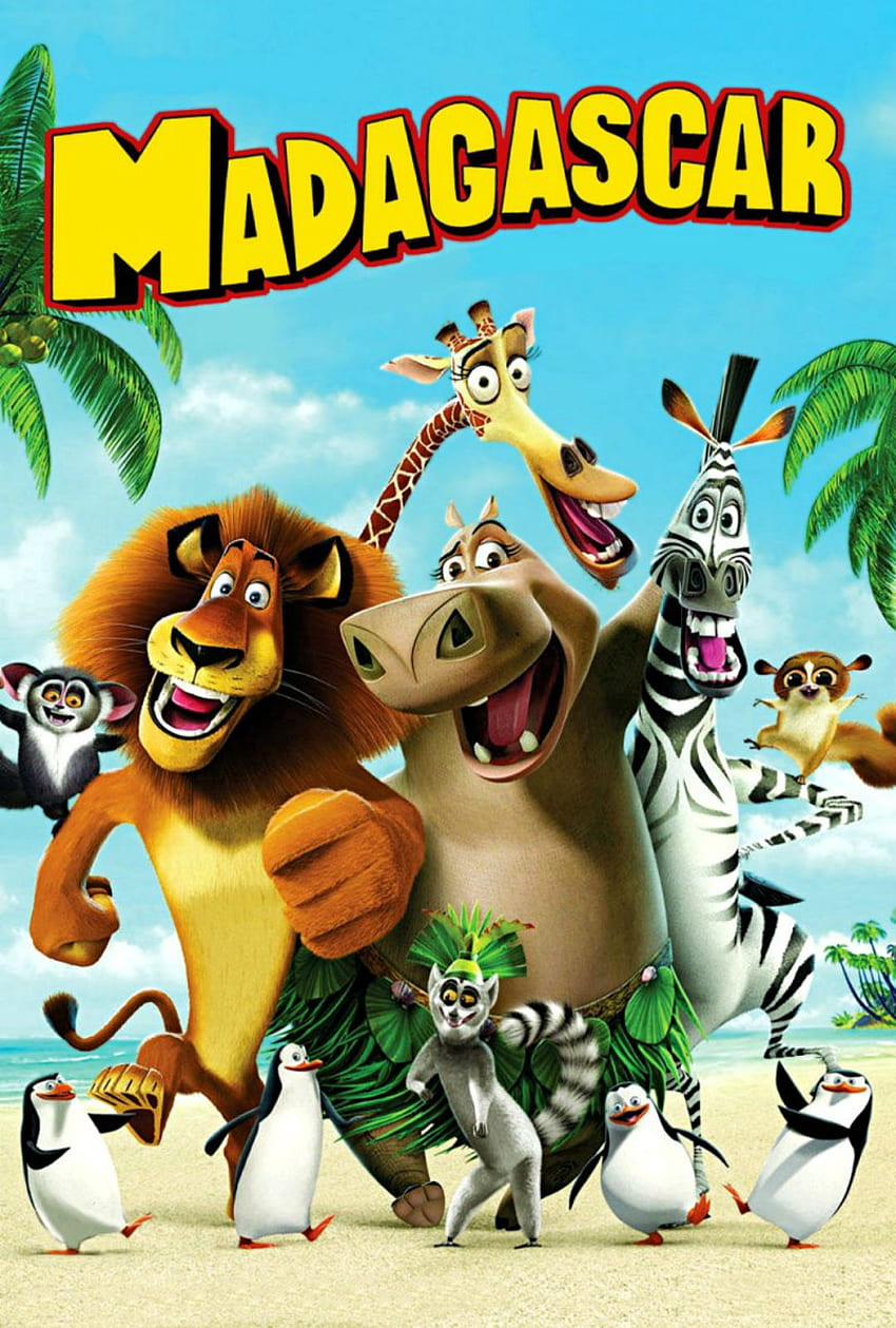 Madagascar de alta calidad. Dibujos animados completos de Madagascar fondo de pantalla del teléfono