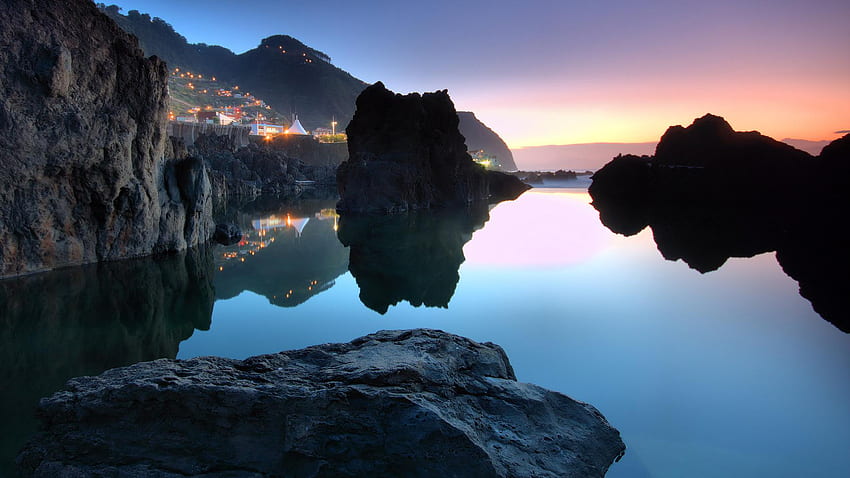 Porto Moniz, isola di Madeira, Portogallo Sfondo HD