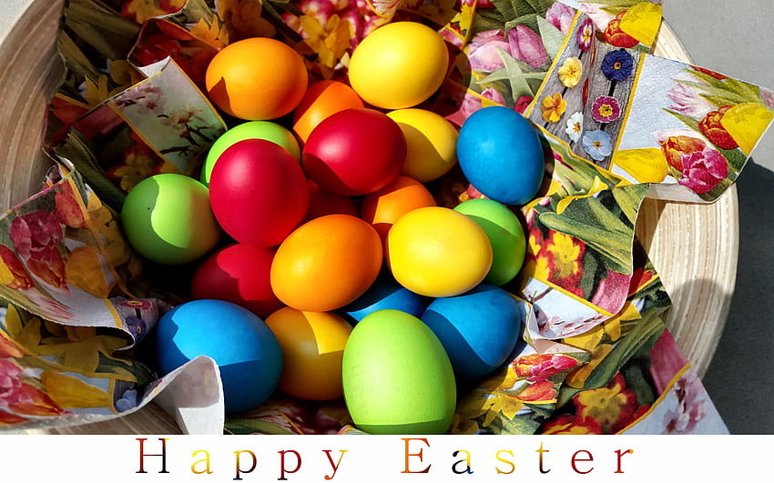 Великденски яйца, графика, Великден, рисувани, април, неделя, красиви, яйца, повод, широк екран, празник HD тапет