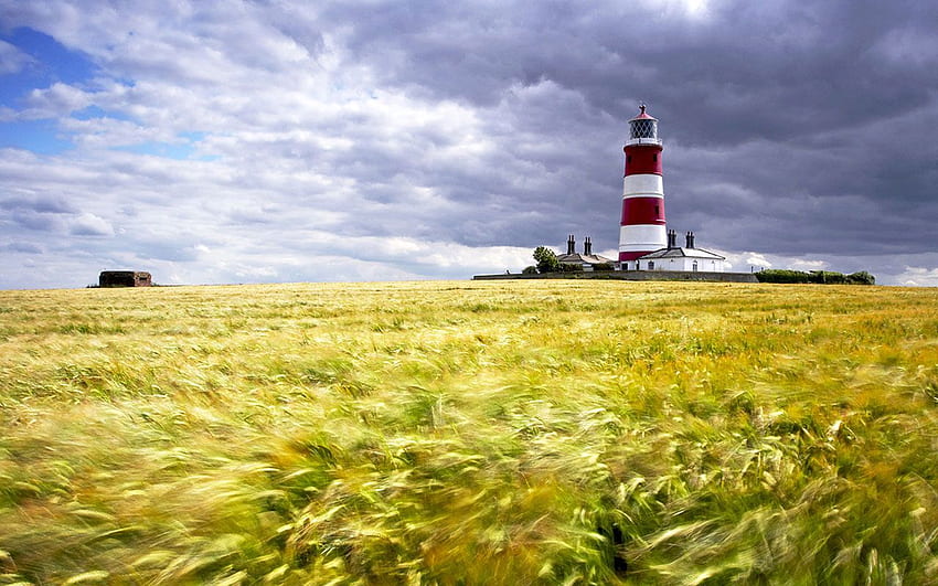 Happisburgh Lighthouse England UK － Landscape HD wallpaper