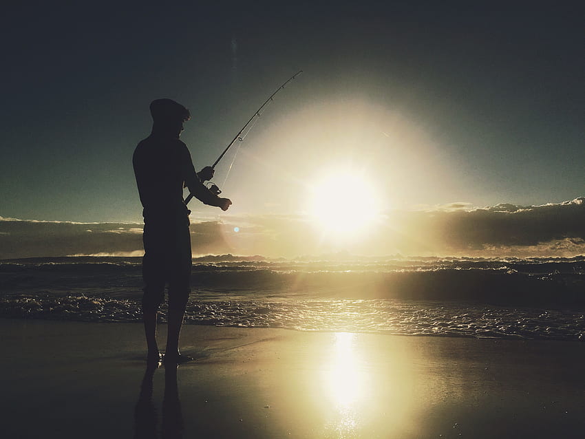 stock of australia, beach, fishing HD wallpaper