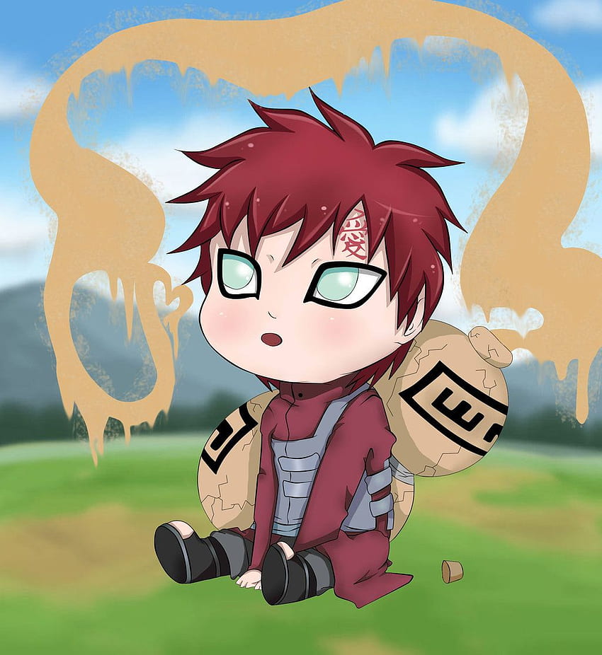 Little Gaara, naruto, sunagakure, anime, HD phone wallpaper