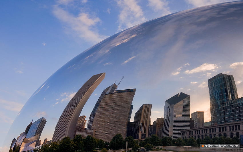 Cloud Gate “The Bean”. Millennium Park, Chicago, Illinois, USA 053 CH1 MER7878. Chicago, USA: The Windy City, The City Of Broad Shoulders, The City That Works, City In A Garden. Mike Reyfman HD wallpaper