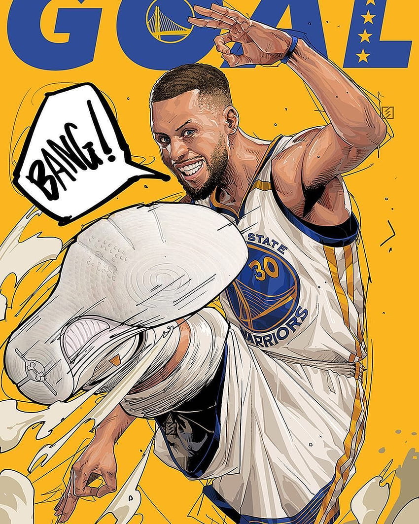 Cartoon Stephen Curry Wallpapers  Top Free Cartoon Stephen Curry  Backgrounds  WallpaperAccess