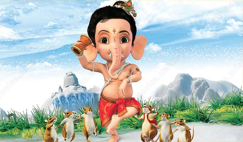 Bal Ganesh animated, God Cartoon HD wallpaper | Pxfuel