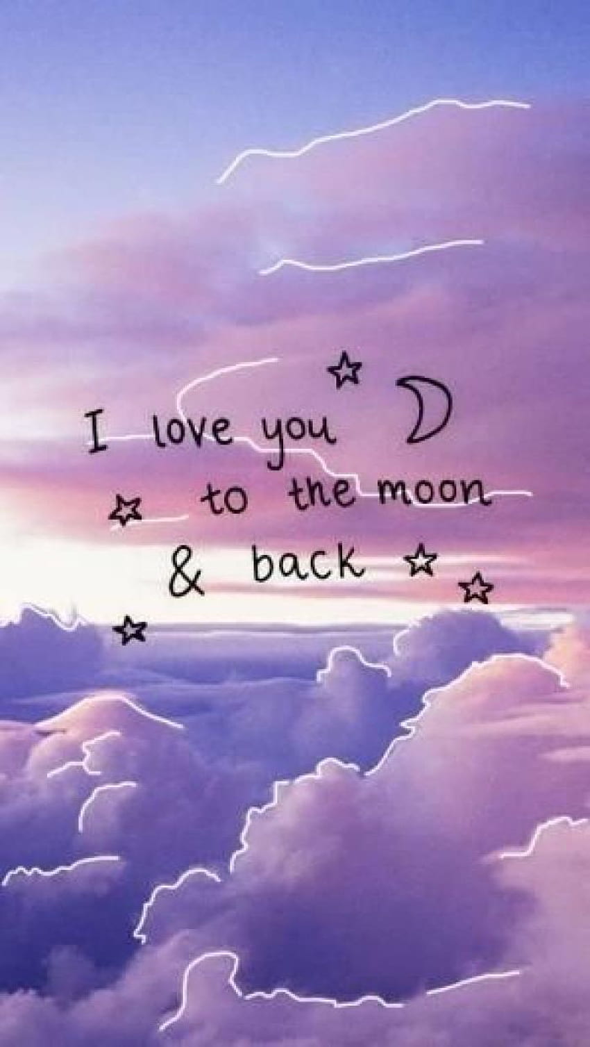 Love quotes , iPhone, I Love You Cute Purple HD phone wallpaper ...