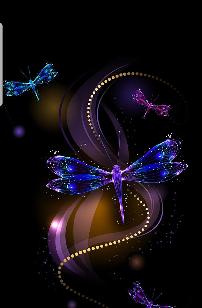 Noemi Amadeo on Dragonfly. Cute flower , Dragonfly , Dragonfly wall art HD phone wallpaper