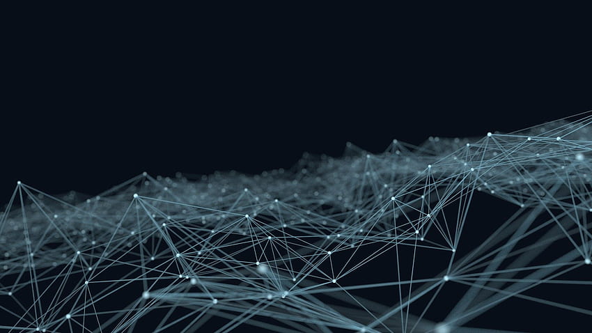 Sieć neuronowa — tło sieci neuronowej na nietoperzu, sieć IT Tapeta HD