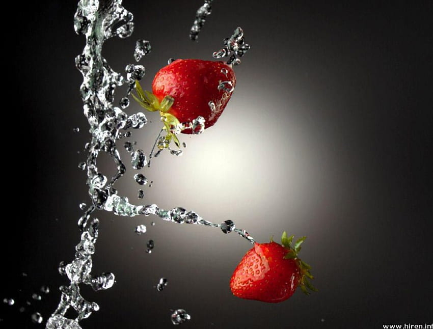 Strawberry, red HD wallpaper