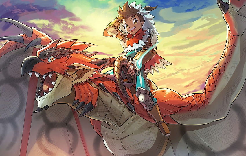 HD wallpaper action anime dragon fantasy fighting hunter hunting  mmo  Wallpaper Flare